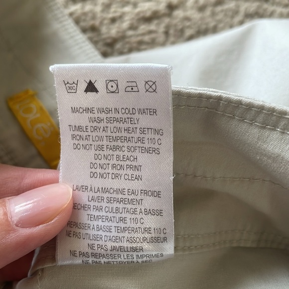 Lole Asymmetrical Midi Skirt W’s 2 Neutral Artsy Cotton Blend Flower Graphic - Picture 7 of 11